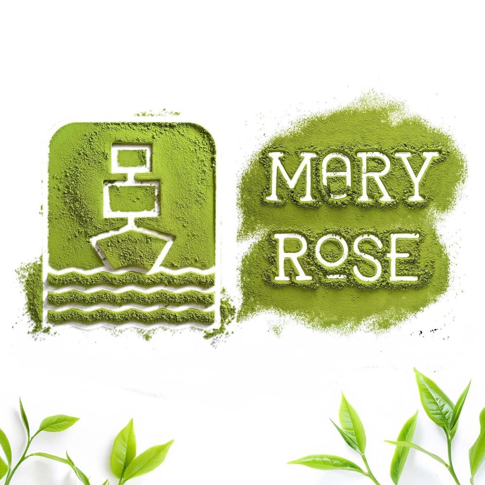 Mary Rose - Matcha Tee Pulver 100g - Grüner Tee Aus Hangzhou - Intensives Umami Aroma - Perfekt für Latte, Smoothies, Backen - Energie, Fokus