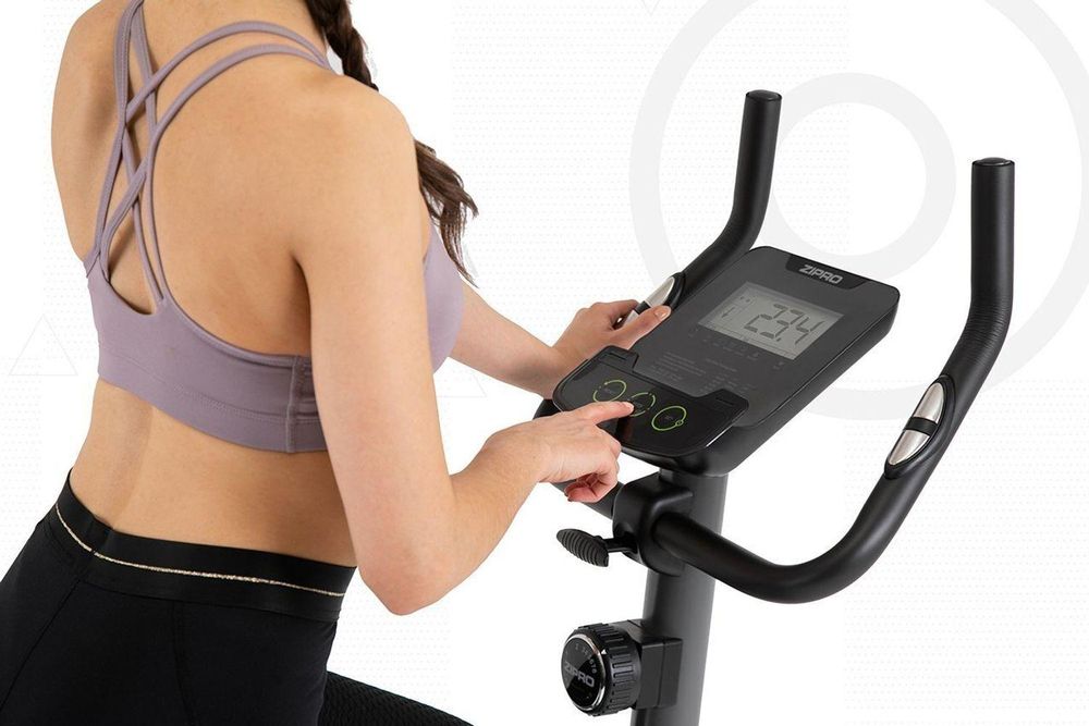 Rower treningowy Zipro Nitro – magnetyczny ergometr do użytku domowego Cichy rower treningowy z pomiarem tętna, regulowanym siodełkiem (wysokość/pozycja) i wyświetlaczem LCD