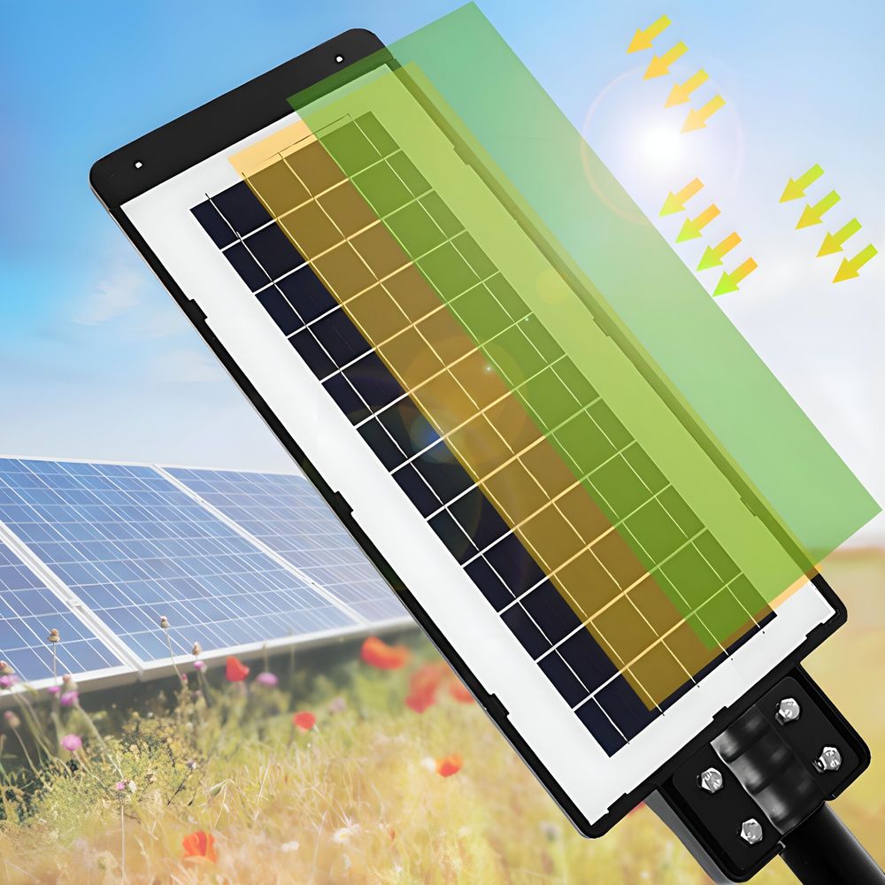 Solar Straßenlampe 360W mit Bewegungssensor LED 6000K Wandleuchte Außen Straßenleuchte mit Fernbedienung Sicherheitslicht Dämmerung Morgengrauen Retoo