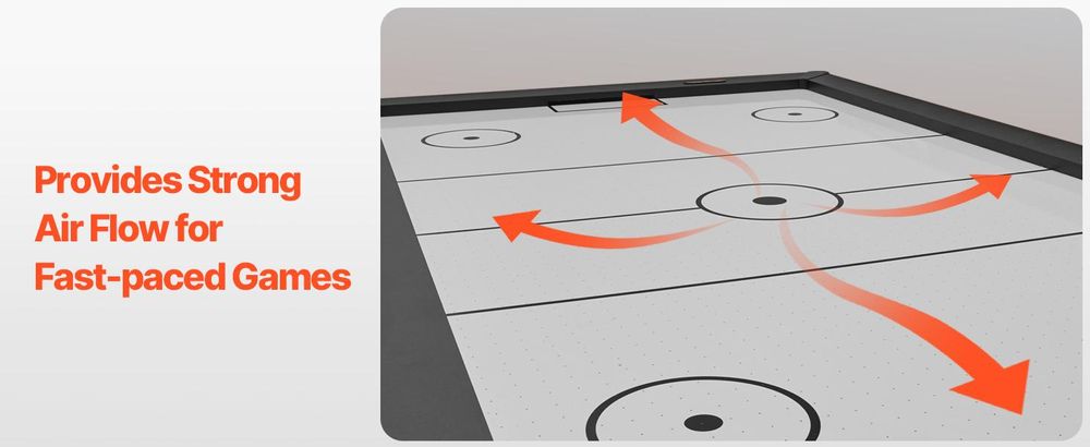VEVOR 84" Air Hockey Tisch, Indoor Arcade Tisch Spielset mit 2 Schlägern, 2 Pucks, elektronischem Punktesystem, X-förmigen Beinen & Hochleistungsgebläse, luftbetriebenem Hockeyspieltisch für Familien-Spielzimmer Büro, 214 cm