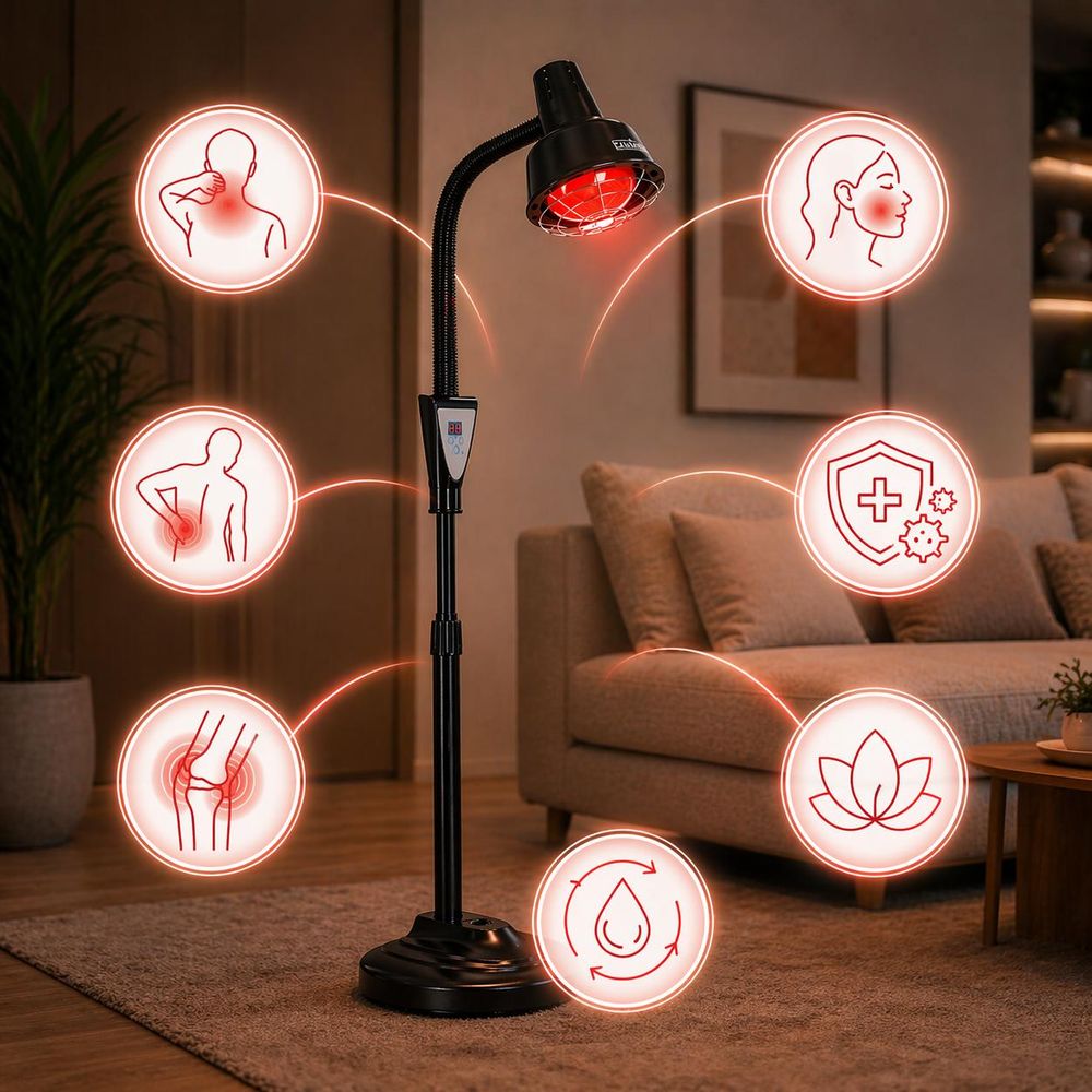 Lampe infrarouge Sollux sur pied thérapeutique et cosmétique