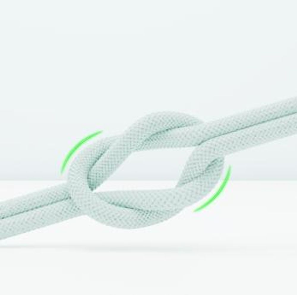 QUALO Nylon USB-C auf Lightning Kabel – 1,5 m, 2,4 A, Mintgrün QKN-CL-21 Schnellladekabel 12W