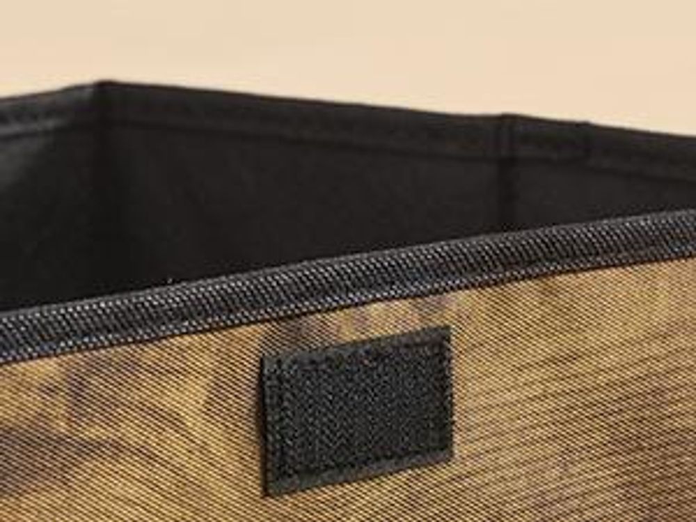 SONGMICS Aufbewahrungsbox 3er Set mit Deckel, Faltbare und Stapelbare Stoffboxen, 38 x 25 x 25 cm, Schwarz