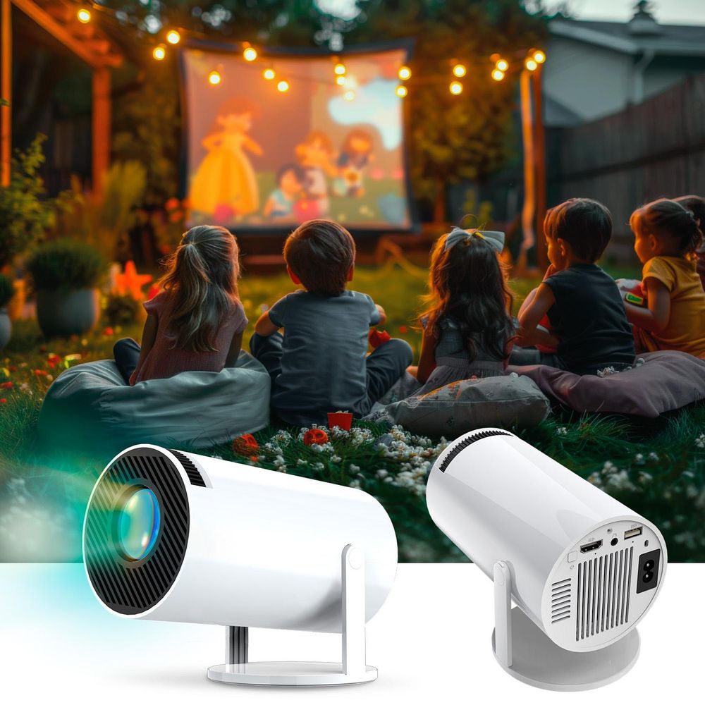 Forever FP-100 720P Projektor Weiß Android 8000K BT 5.0 HDMI USB Mini-jack 150"
