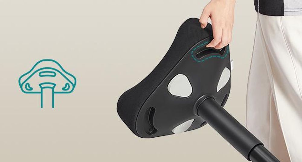SONGMICS Stehhocker um 360° neigbar, großer Sockel, Anti-Rutsch, schwarz