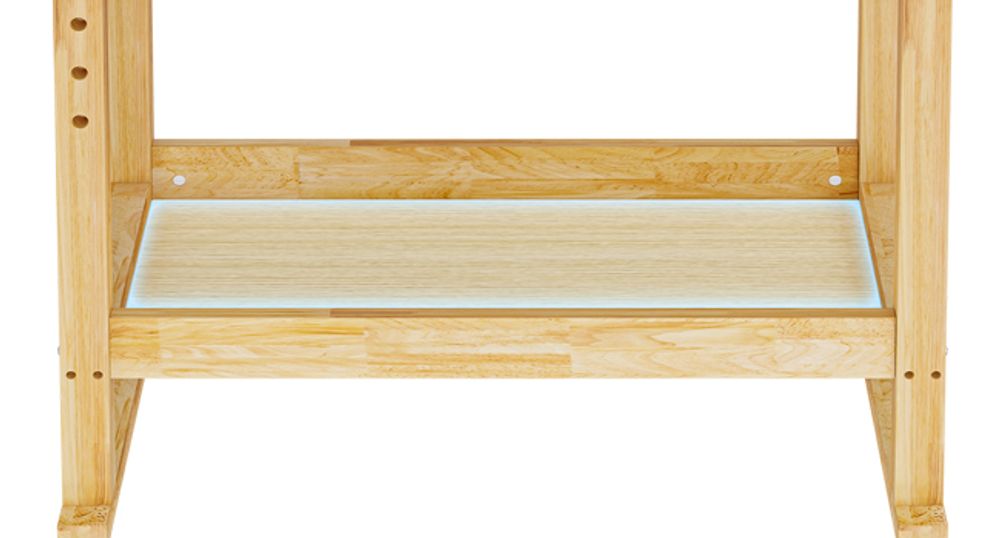 Wiltec Werkbank 151 x 61,5 x 86 cm aus Holz, Werktisch aus Rubberwood, Hobelbank bis 150 kg belastbar, Werkzeugbank mit Schublade und Spannzangen
