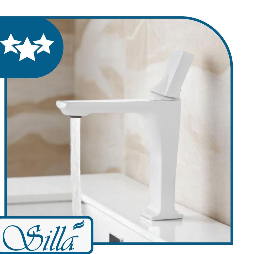 Silla, Weiß, Armatur, Bad, Spültischarmatur, Wasserhahn Bad, Wasserhahn, Messing