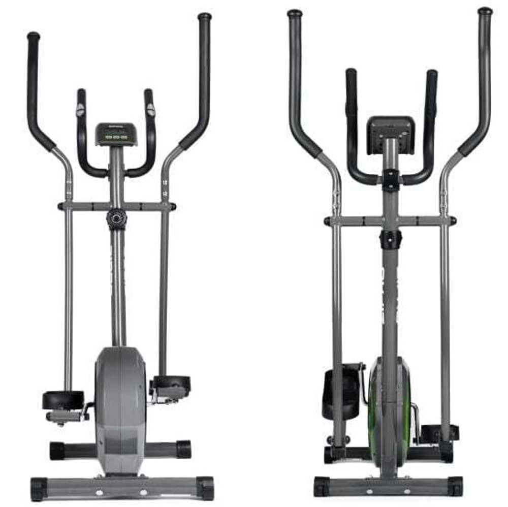 Zipro Crosstrainer Neon – Magnetischer Ellipsentrainer für Zuhause Kompakt, Schwungmasse & Pulsmessung Leises Fitnessgerät 120kg Mit Flaschenhalter