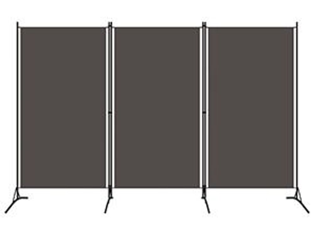 divisorio 3 pezzi antracite 260x180 cm