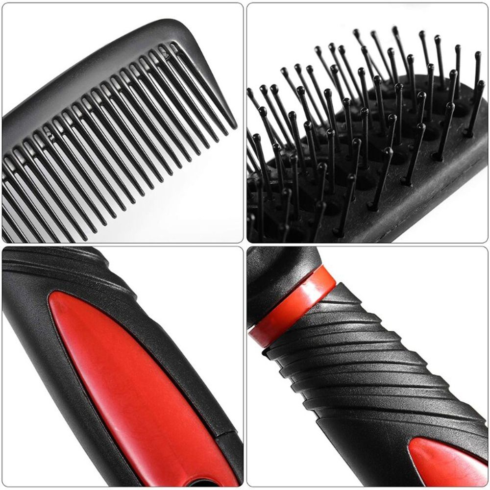 Haarbürste 5 tlg Satz Profi Entwirrbürste Detangler-Bürste Stylingbürste Föhnbürste Hair Haare ohne Ziepen Einzigartige Damen Herren Locken Lange Reto