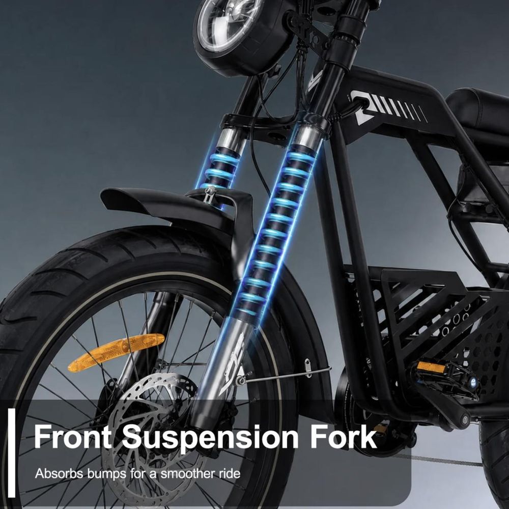 T3 E-Bike Fatbike Cityrad 20×4,0" 62 Nm Elektrofahrrad, 873 Wh, 150kg, bis zum 80km, Shimano 7-Gang, Scheibenbremsen, LCD & LED, NFC, Pedelec 25 km/h