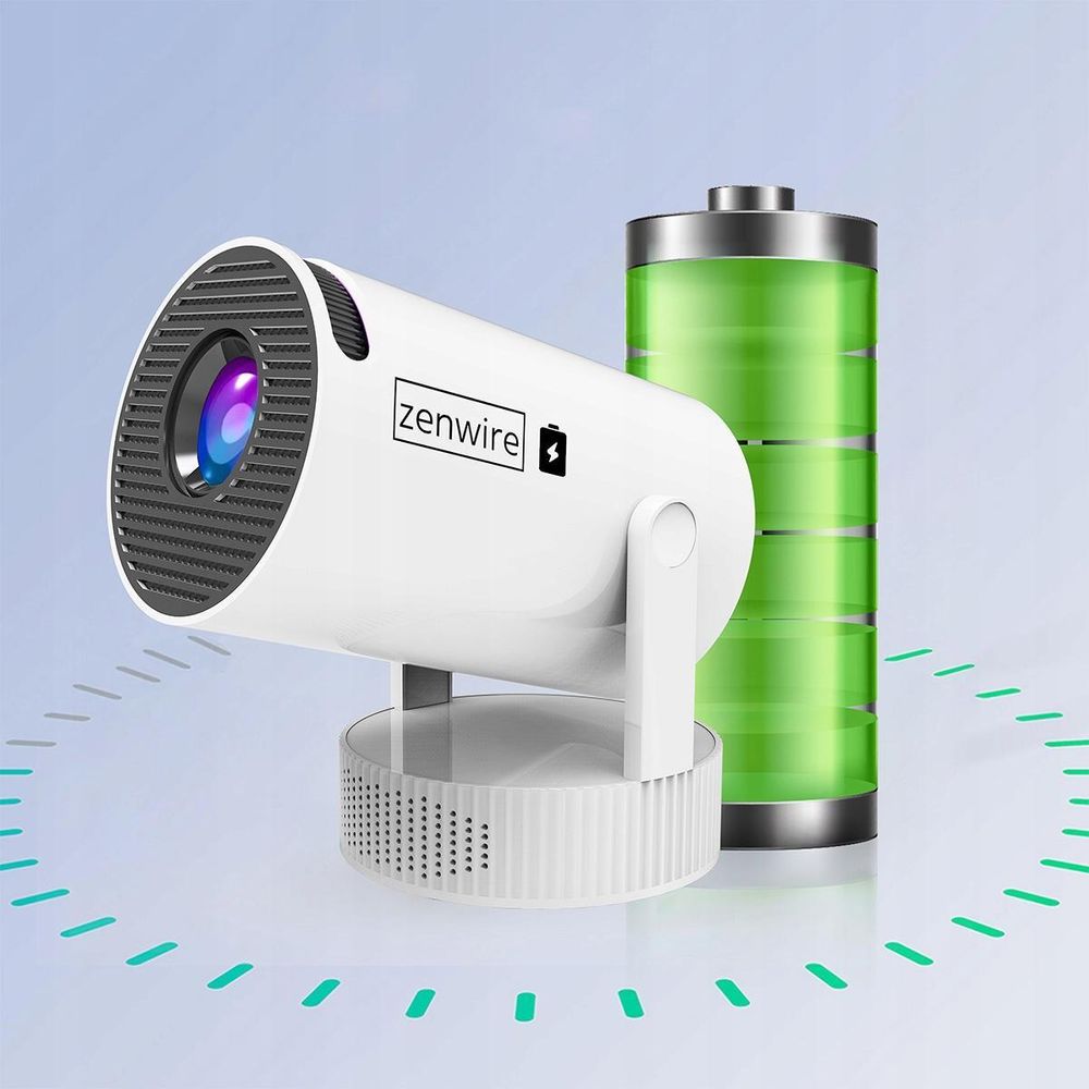Prenosný miniprojektor, projektor, Full HD, Bluetooth, batéria, zenwire