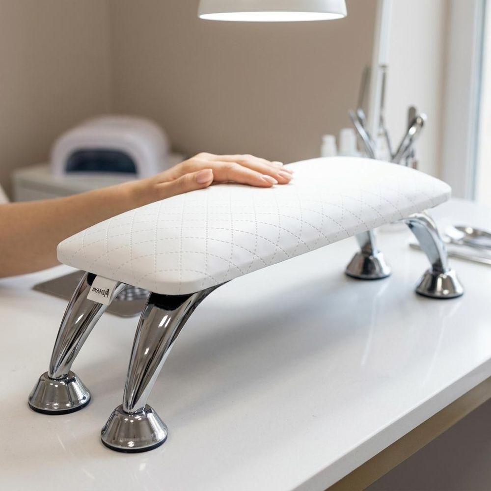 Podkładka pod dłoń poduszka podpórka manicure do salonu kosmetycznego biała