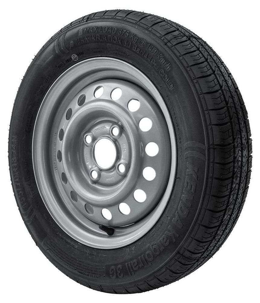 KENDA Anhängerrad 155/70 R13 4x98 ET30 für leichte Pkw-Anhänger