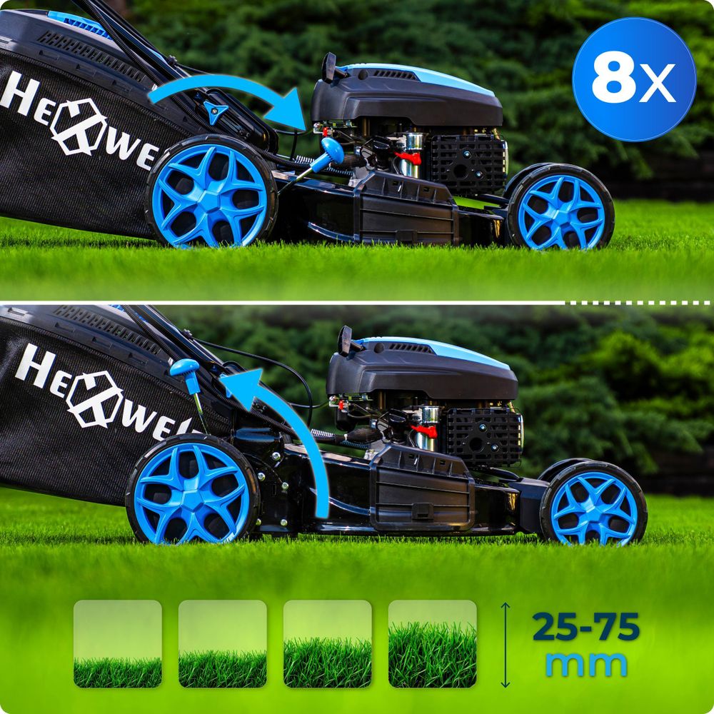 Hexwelt benzínová sekačka HW-KS-224 224 cm³ 53 cm pojezd 60 l koš