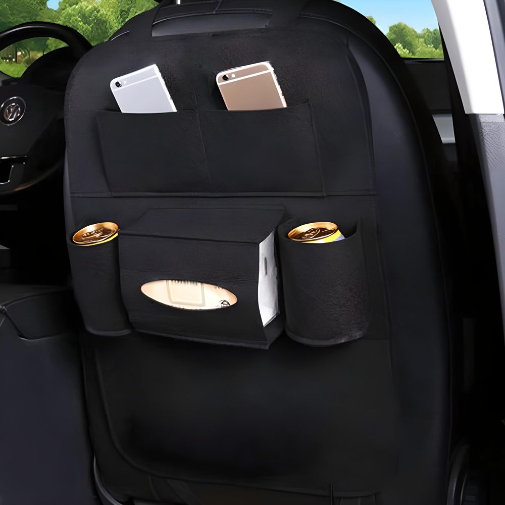 Auto Rücksitzschoner Rückenlehnenschutz Autositz Rücksitz Organizer für Kinder vielen Sack Autositztasche Multifunktionale Große Tasche Tablet Telefon Aufbewahrung Kfz Reise Retoo