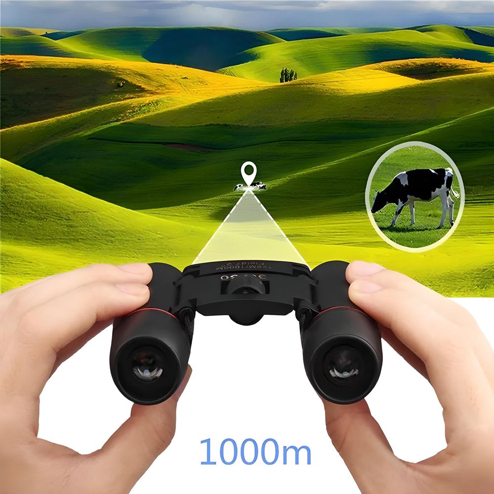 Fernglas Feldstecher 30 x 60 HD 1000M Wasserdicht Taschenfernglas für Erwachsene und Kinder Ferngläser Vogelbeobachtung Spielzeug Geschenk Retoo
