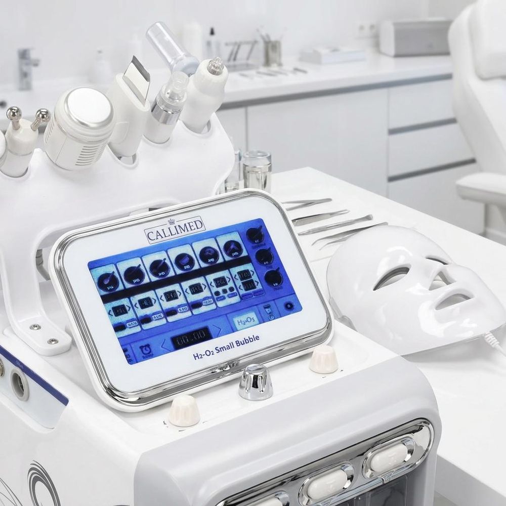 Hydradermabrasion Wasserstoff-Hautreinigung Sauerstoff-Infusion Hydrogen 7in1 Kavitationspeeling