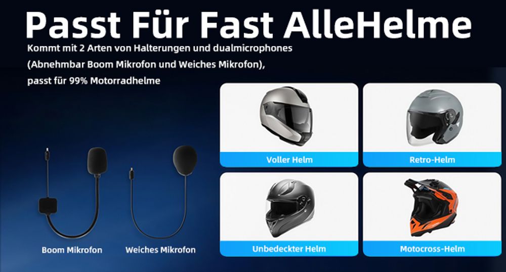 Headset, Interphone, Gegensprechanlage, Motorrad Intercom, Bluetooth Intercom, Intercom