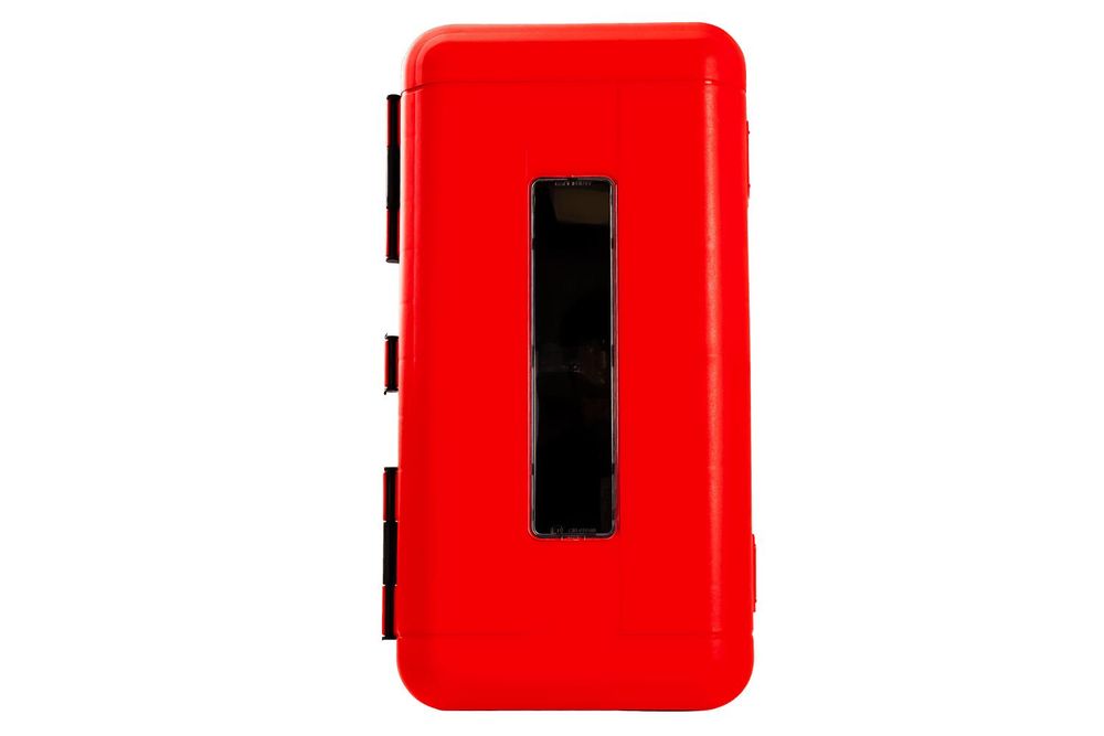 DAKEN REGON Feuerlöscherkasten 6kg Rot 620x335x240mm Feuerlöscherbox für LKW Anhänger Schutzbox wetterfest