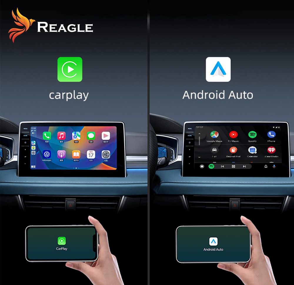 Wireless Adapter Mit Eingebautem Carplay Android Auto Apple Iphone, Kabelloser Mini-Adapter, Plug And Play