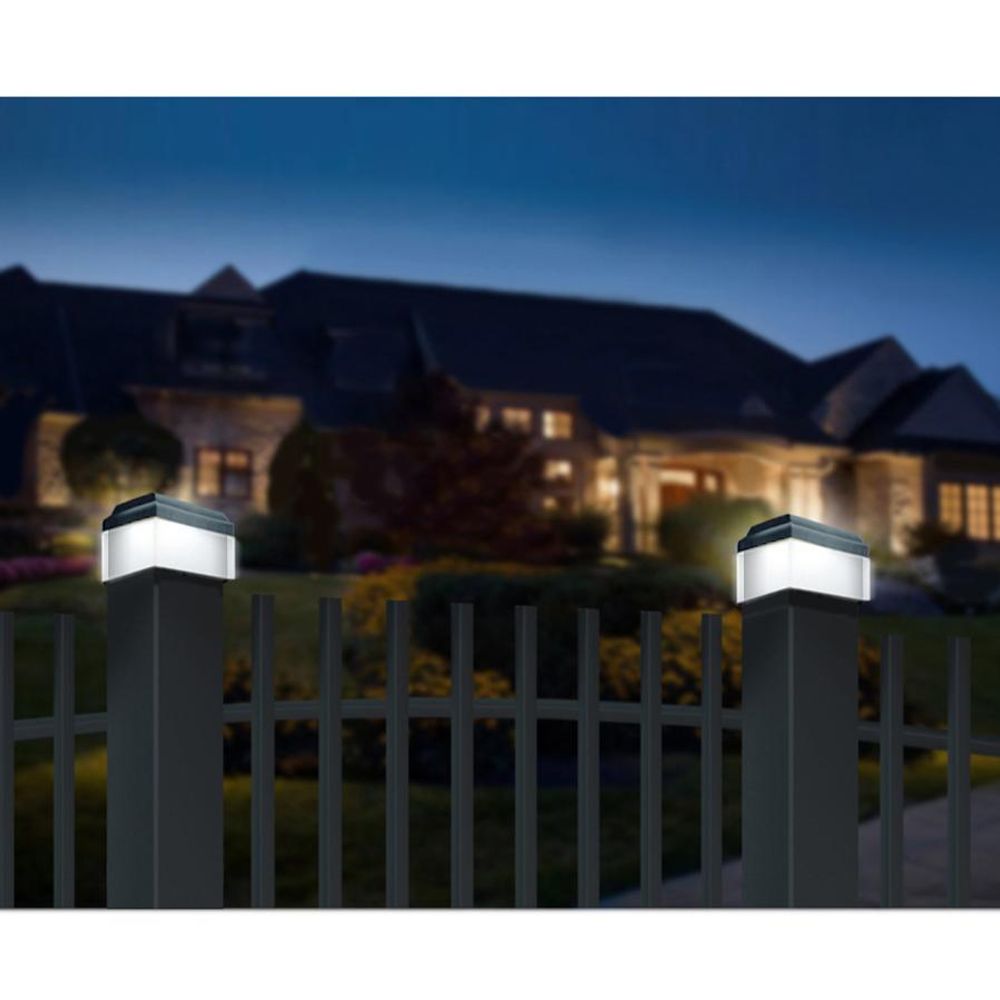 4x GreenBlue LED-Solarmastleuchte 80x80mm Hüllendach GB127