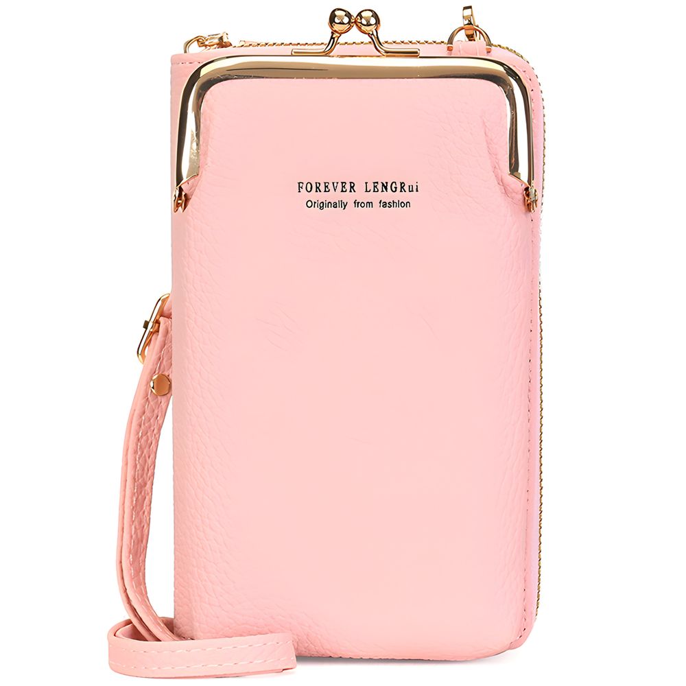 Umhängetasche Damen Klein Handytasche mit Vielen Fächern Handy Mini-Tasche Kleine Schultertasche Multifunktionale Crossbody Tasche Pink Retoo