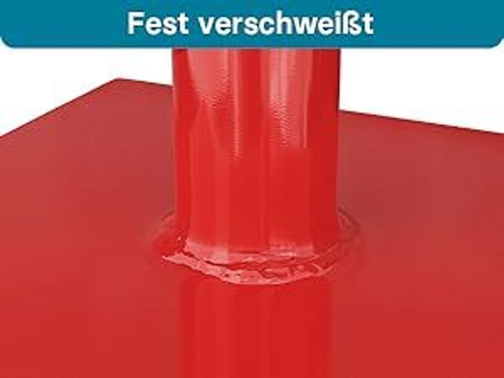 Wiltec Bodenverdichter 11,5 kg aus Stahl, 83 cm hoch, mit 20 x 20 cm Grundplatte und T-Griff zum Verdichten, Handstampfer Bodenstampfer für Gartenarbeit