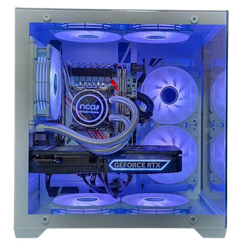 Gaming PC WHITE | AMD RYZEN 7 | NVIDIA RTX 5060 | 16GB RAM 240GB SSD | RGB Lüfter mit Controller | Wasserkühlung | Windows 11 | WLAN 5 AC