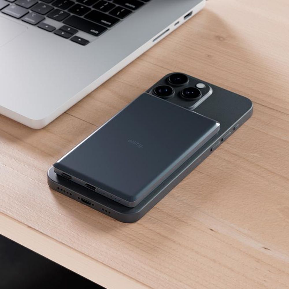 Allity Powerbank Wireless APB-300 PD QC 20W 5000 mAh Grau Magnetisch