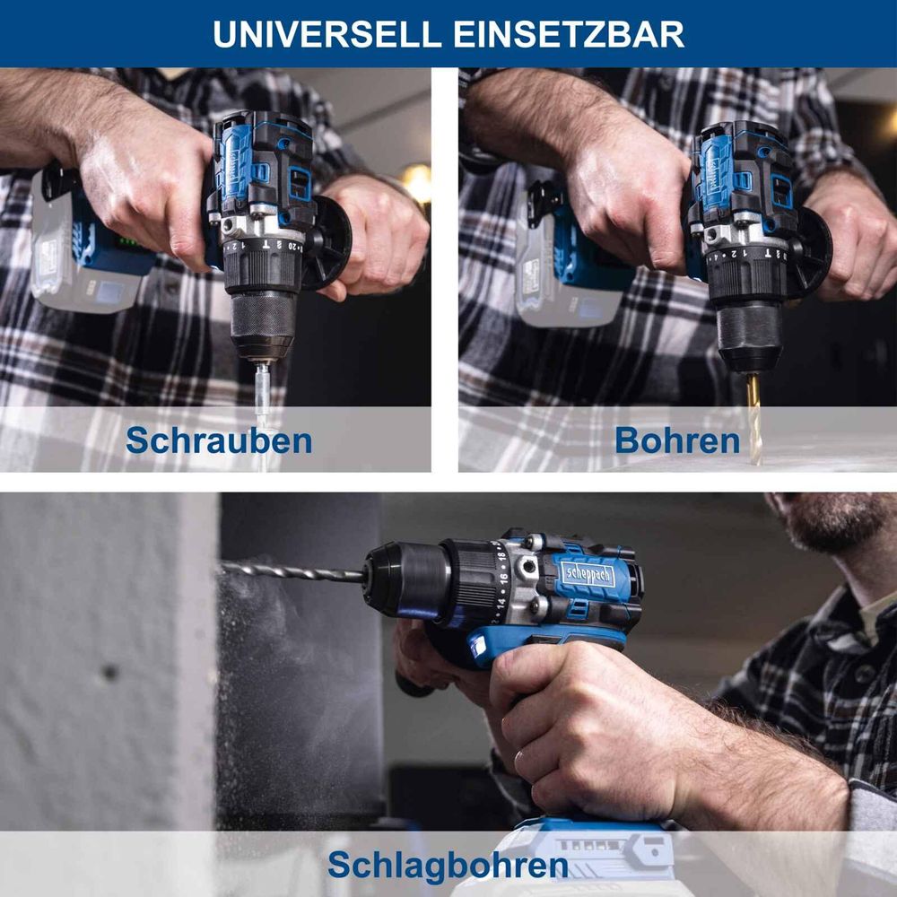 Das Bild zeigt den Schlagbohrschrauber in einer Detailaufnahme.