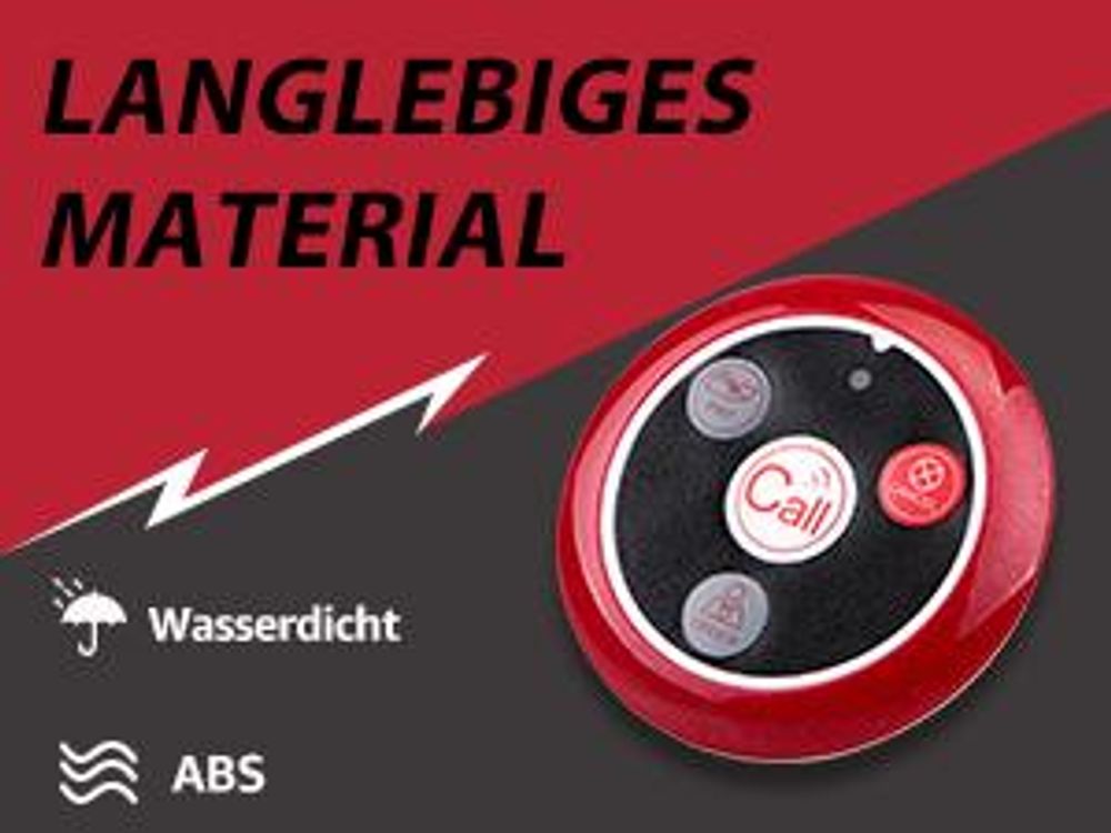 Retekess T128-T117 Restaurant Pager, Kellner Rufsystem, Uhrenempfänge, mit DREI Erinnerungsmodi, für Bar, Hotel, Klinik, Veterinärgeschäft