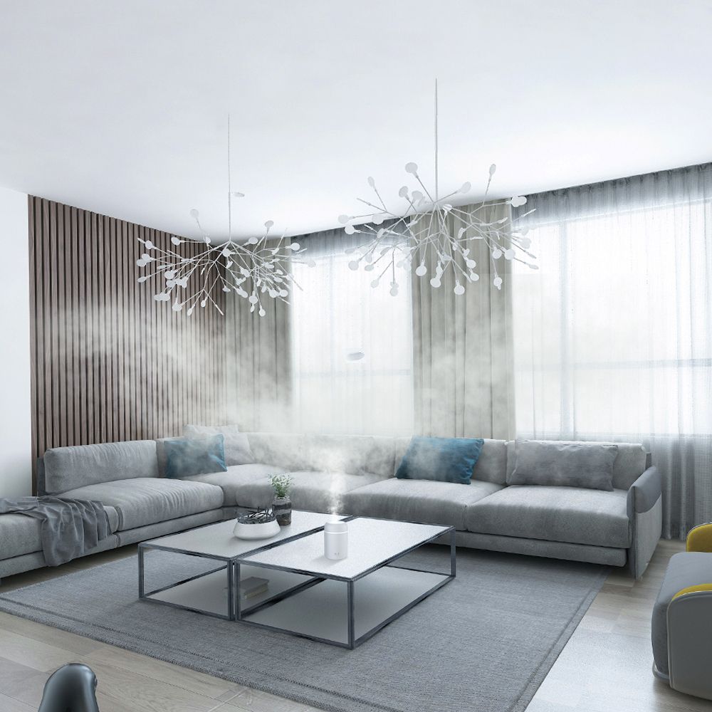 Luftbefeuchter Diffuser 0.3 l Aroma Air Humidifier Ultraschall RGB Farben Raumbefeuchter Elektrisch Duftlampe Aromatherapie Öle Diffusor Farben USB Retoo