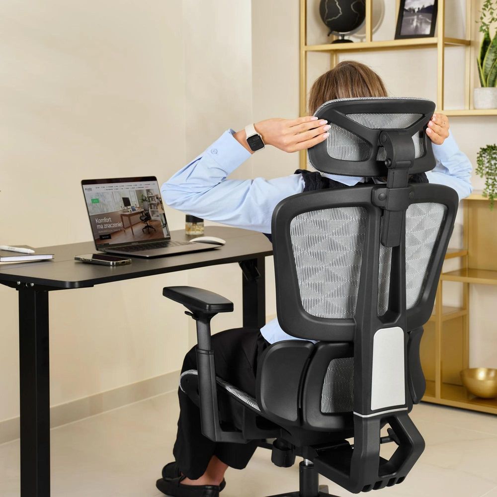 di volio ergonomické křeslo Preda – Šedý