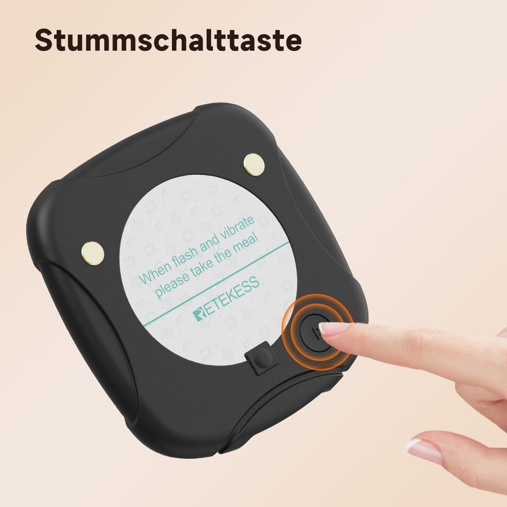 Retekess TD186 Pager 5 stk, Drahtloses Restaurant Pager System, Pager Rufsystem, Coaster-Pager, Funkrufsystem, Gäste-Pager