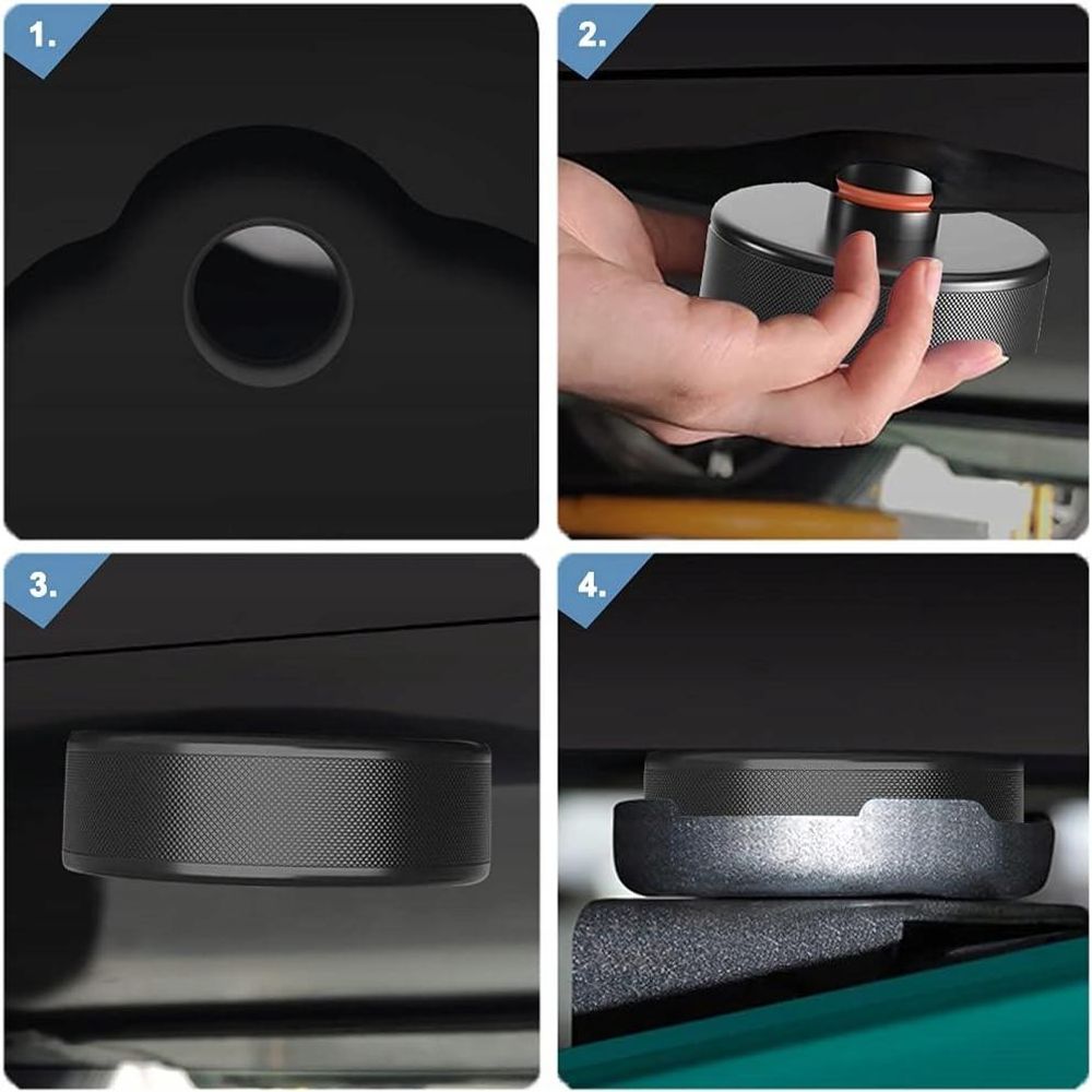 LUXTOM | Wagenheber Gummiauflag für Tesla, Model 3/X/S/Y, Adapter Tesla Fahrzeuge Zubehör, für die Schutz, Auflage Rangierwagenheber, Gummi Jack Pad