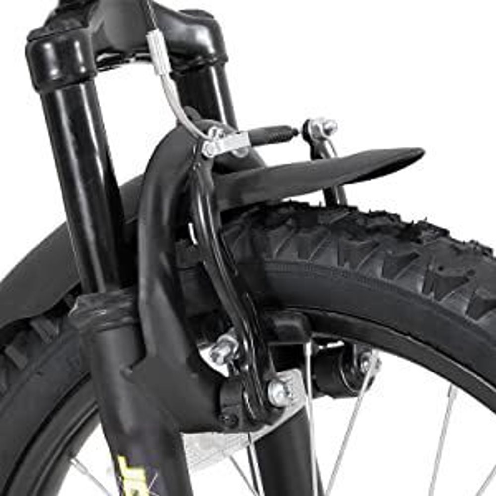 HILAND Contender 20 Zoll Kinder-Mountainbike Vollfederung Jungen Mädchen, Kinderfahrrad mit Schutzbleche und Handbremse, Grün