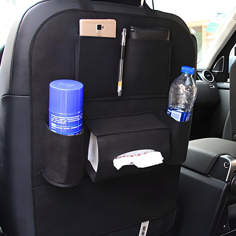 Auto Rücksitzschoner Rückenlehnenschutz Autositz Rücksitz Organizer für Kinder vielen Sack Autositztasche Multifunktionale Große Tasche Tablet Telefon Aufbewahrung Kfz Reise Retoo