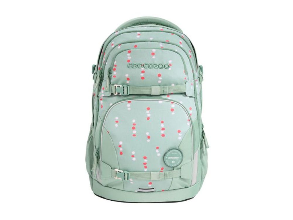 coocazoo Schulrucksack-Set PORTER Dancing Dots, inkl. Mäppchen, 2 teilig
