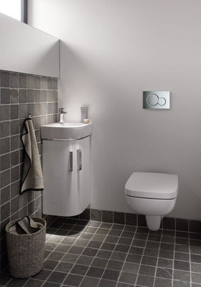 Geberit Betätigungsplatte Sigma01, 2-Mengen schwarz, round, 1 Stk.