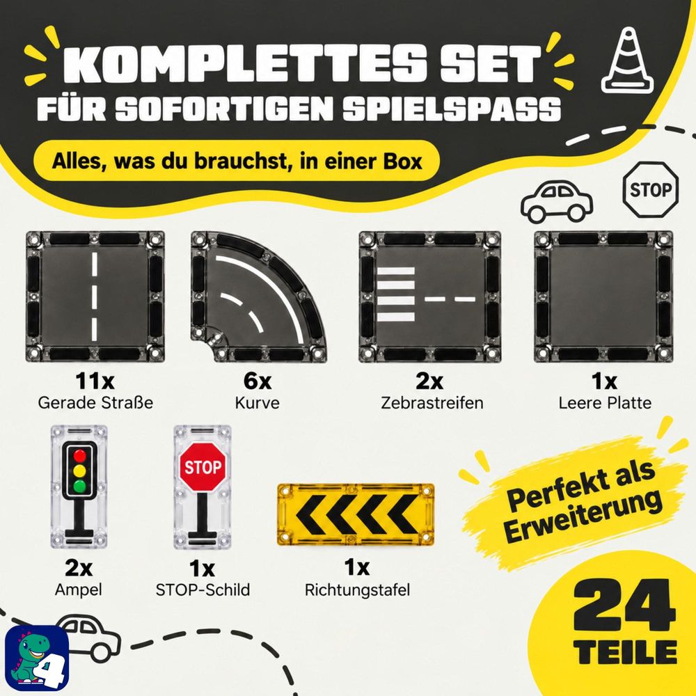 Inhalt des Fits4Kids Magnetbausteine-Sets