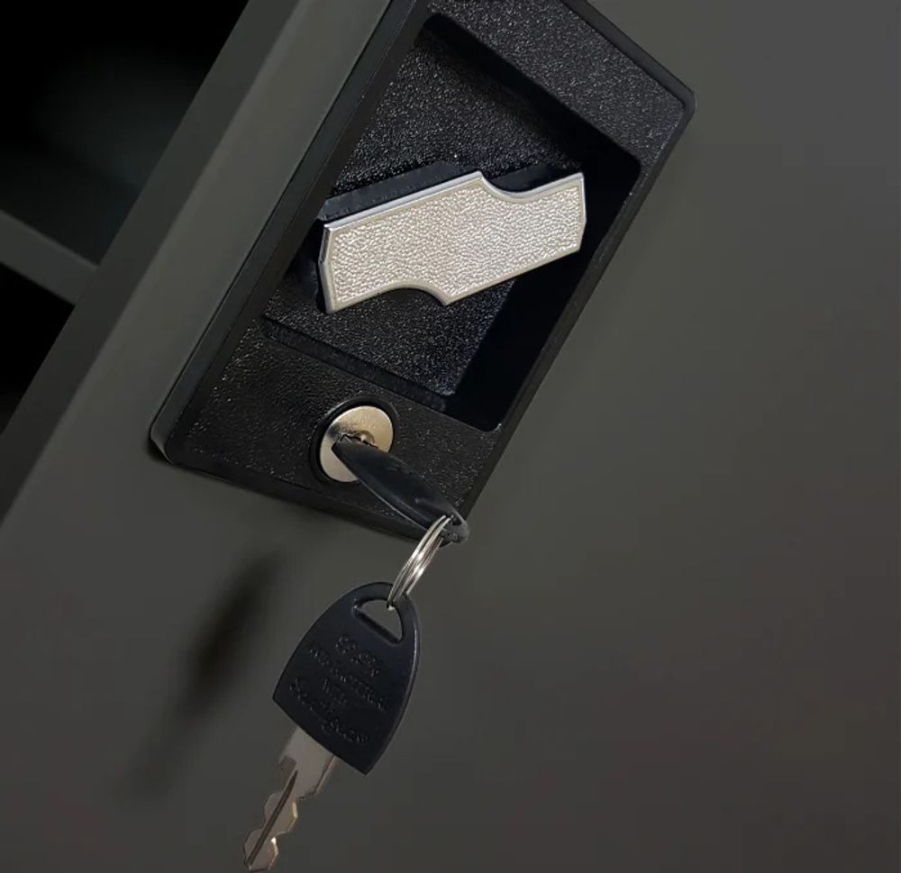 Kleiner Aktenschrank C001B Büroschrank mit Flügeltüren Metallschrank Lagerschrank Pulverbeschichtet Stahlblech 93 x 90 x 40 cm Farbe: Anthrazit
