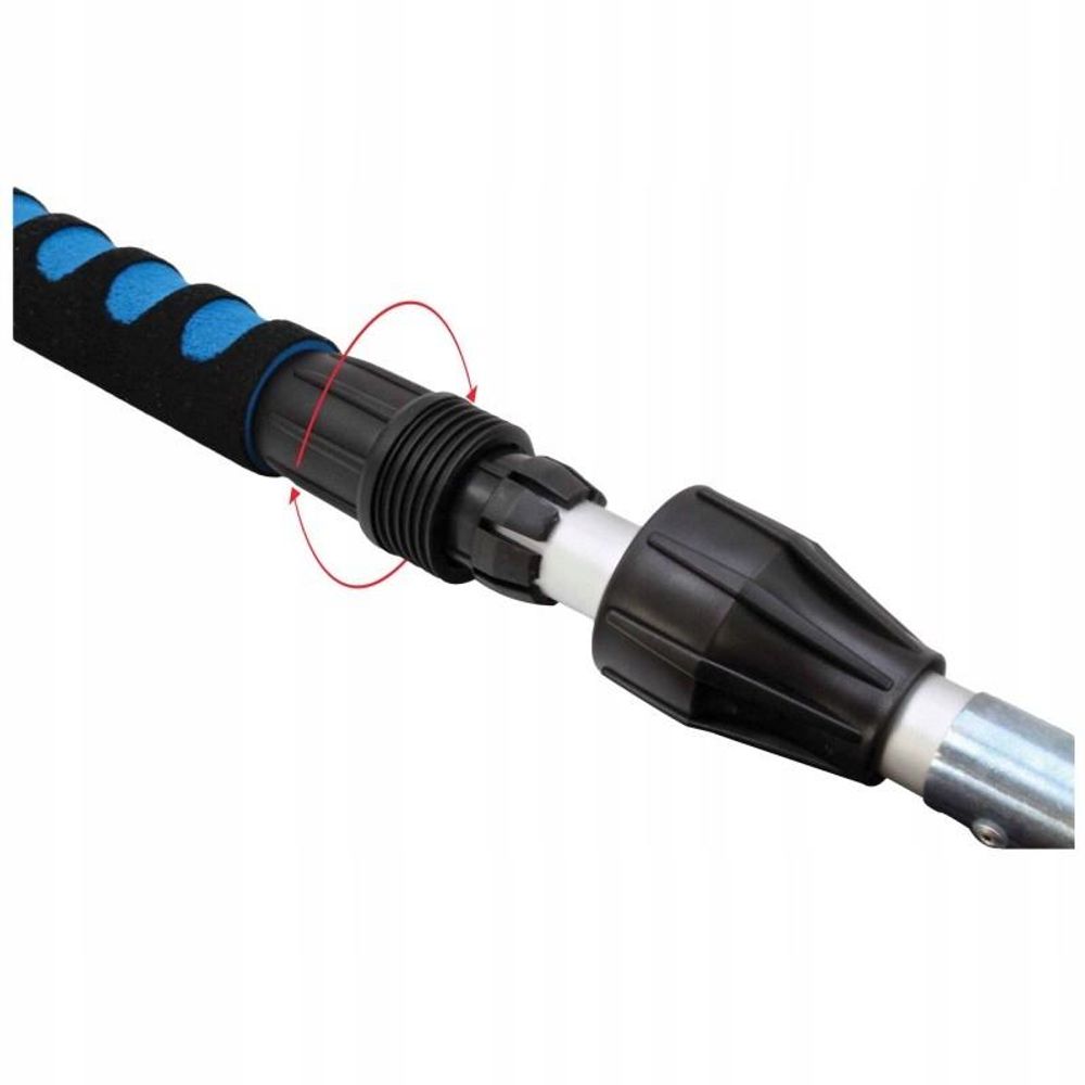 LUXTOM | Teleskop-Waschbürste, Aluminium, 103-170cm, Blau, Autowaschbürste, Auto Bürste, Teleskop Bürste
