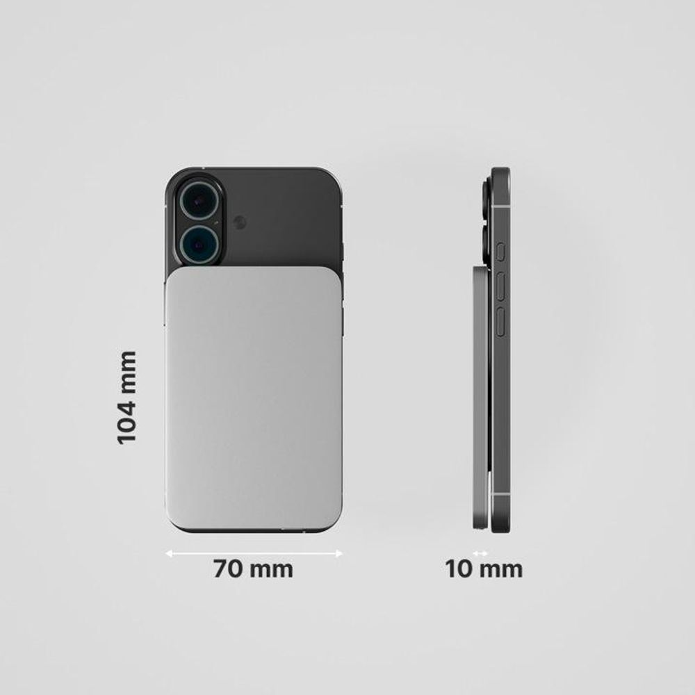 QUALO MagSafe Powerbank 5000 mAh 20W grau QMPB5-20-18