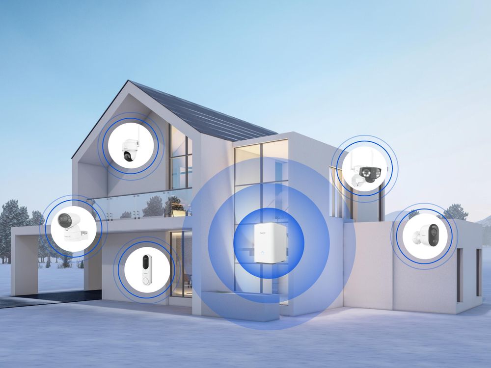 Reolink Home Hub Pro, Système de sécurité sans fil Wi-Fi 6, Gestion centralisée des données, Stockage local, 2TB HDD (jusqu'à 16TB), Max. 24 caméras