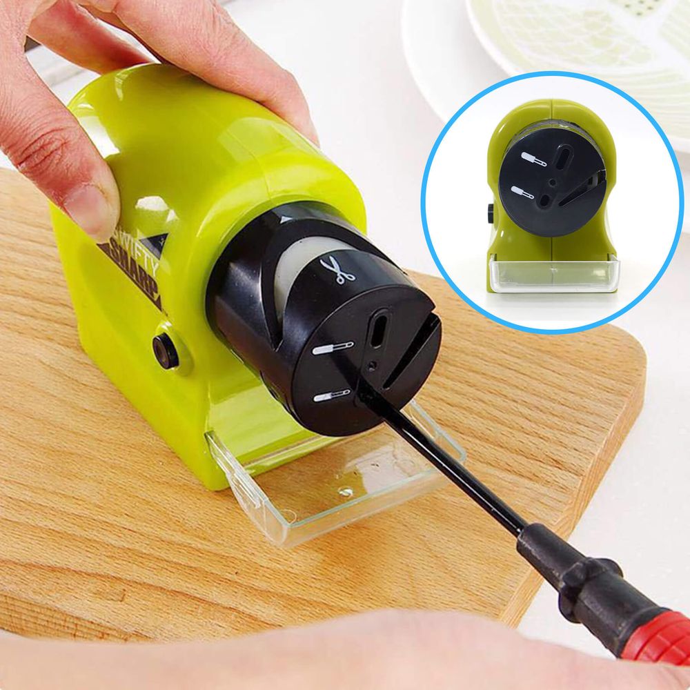 Elektrischer Messerschärfer Messerschleifer Messenslijper 3 Schärfarten Messer Scheren Schraubendreher Allesschärfer Profi Schleifstein Küche Retoo