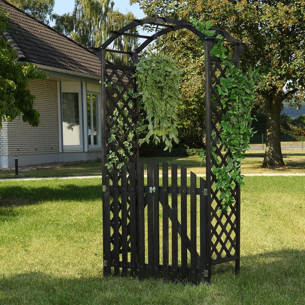 Rosenbogen mit Tor Pergola Ran – Einsatz