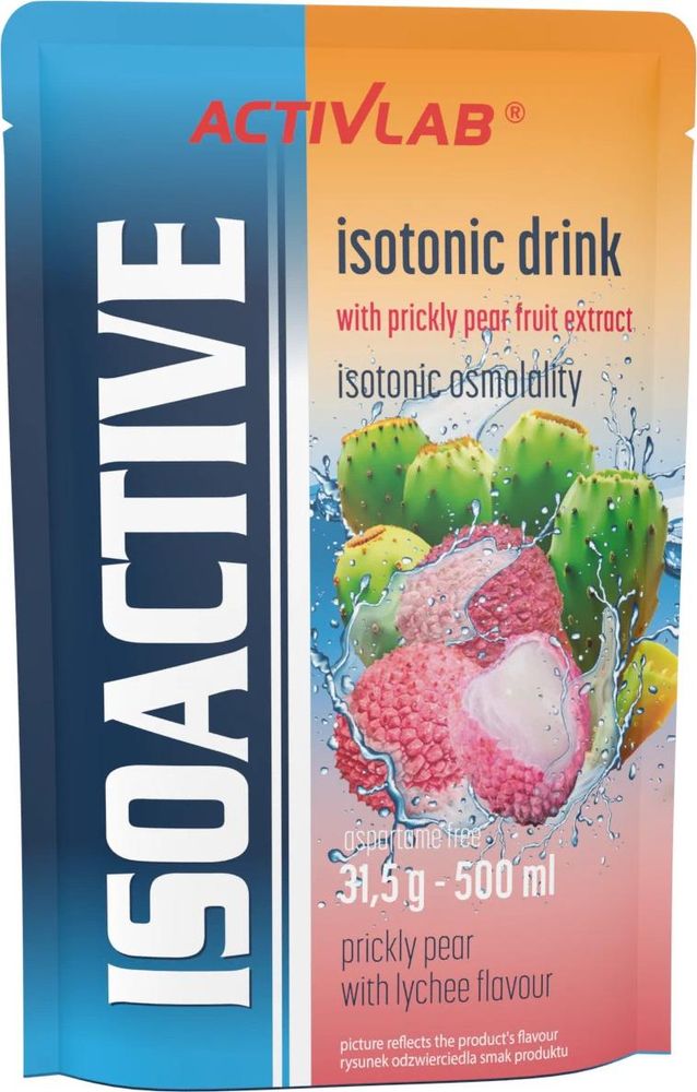 Activlab Isoactive Funktionsgetränk, isotonisch, mit dem Geschmack von Feigen und Litschi