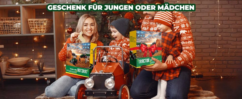 Ferngesteuerter Traktor Spielzeug ab 2 3 4 5 Jahre, Kuh, Schaf und Heuballen, Traktor mit Anhänger Spielzeug Traktor ferngesteuert ab 2-5 Jahre