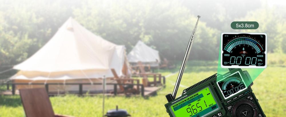 Retekess TR113 Kurzwellenradio, Vollband Radio, AIR SSB, tragbares Digitalradio, APP-Fernbedienung, hohe Klangqualität, wiederaufladbar, LSB/USB